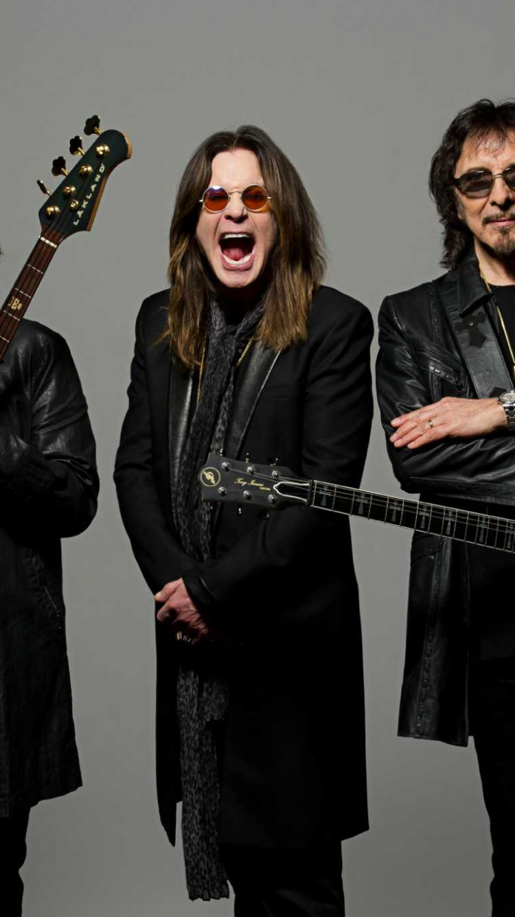 Ozzy Osbourne, Tony Iommi, Geezer Butler, Black Sabbath, Musiker. Wallpaper in 750x1334 Resolution