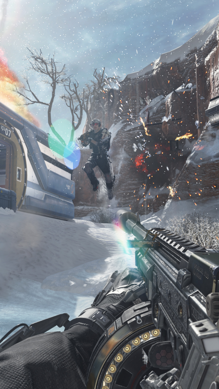 Call of Duty Advanced Warfare, Call of Duty 4-modern Warfare, Call of Duty Modern Warfare 3, Playstation 4, Pc-Spiel. Wallpaper in 750x1334 Resolution