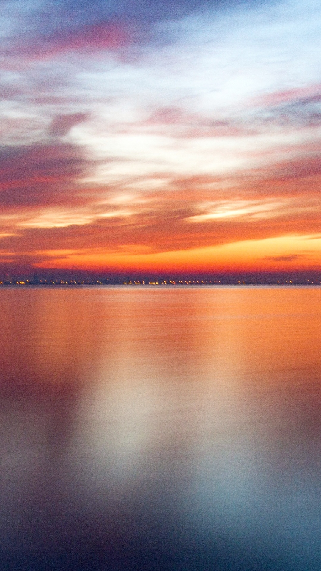 Agua, Afterglow, Paisaje Natural, Naranja, Líquido. Wallpaper in 1080x1920 Resolution