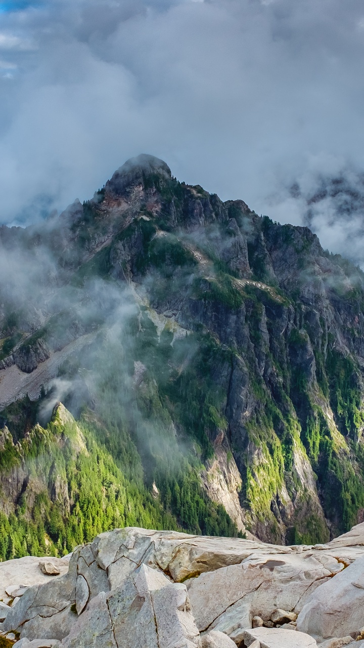 Mountain, Mountainous Landforms, Cloud, Mountain Range, Hill. Wallpaper in 720x1280 Resolution