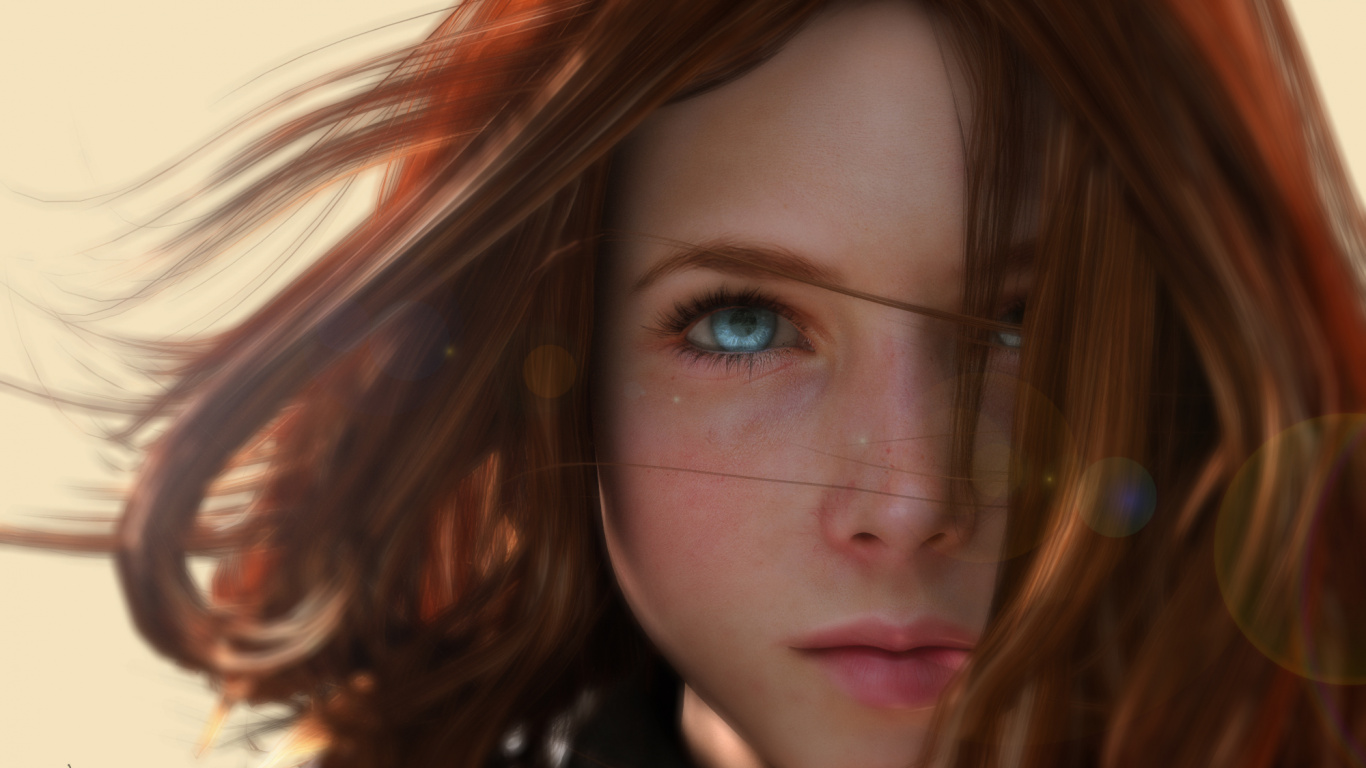 Mujer en Chaqueta de Cuero Negro. Wallpaper in 1366x768 Resolution