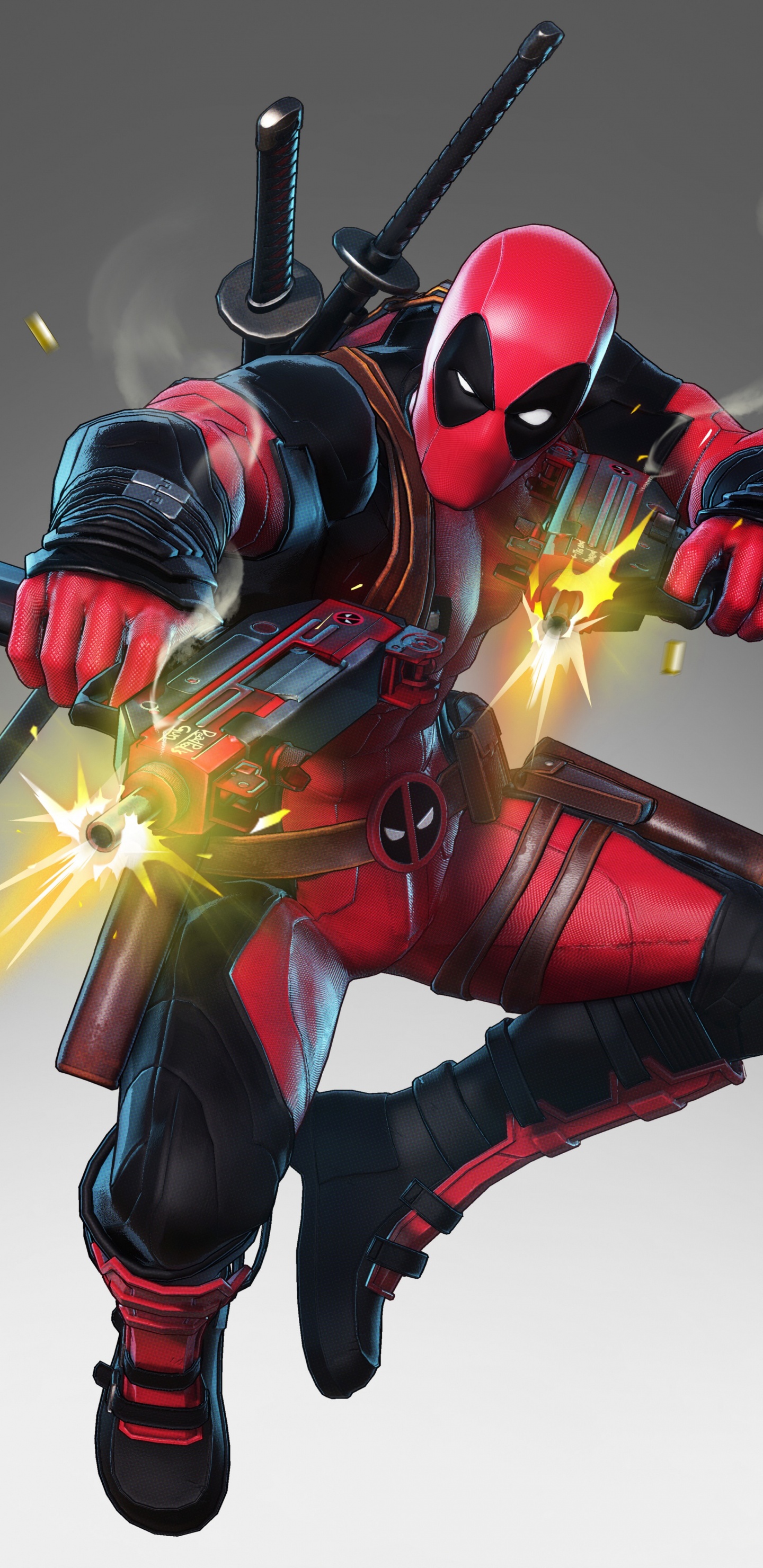Deadpool, Marvel Ultimate Alliance, Superhéroe, Mecha, Carmine. Wallpaper in 1440x2960 Resolution
