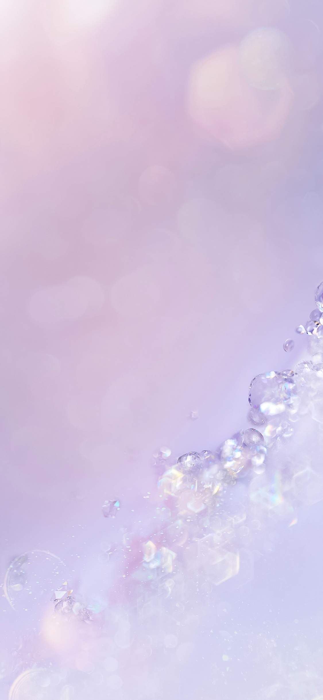Eau, Liquid, Purple, Violette, Cumulus. Wallpaper in 1125x2436 Resolution