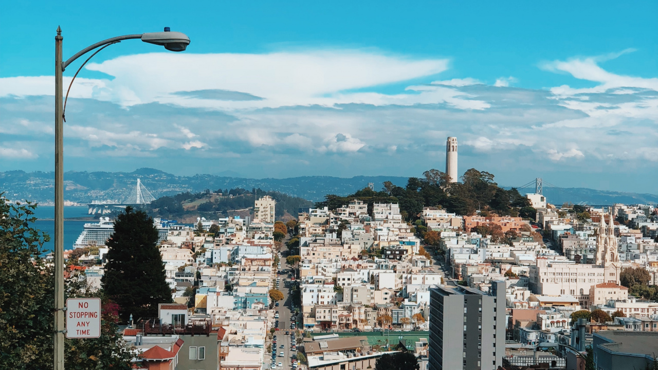 San Francisco, Street Light, Nachbarschaft, Stadtgebiet, Wohngebiet. Wallpaper in 1280x720 Resolution
