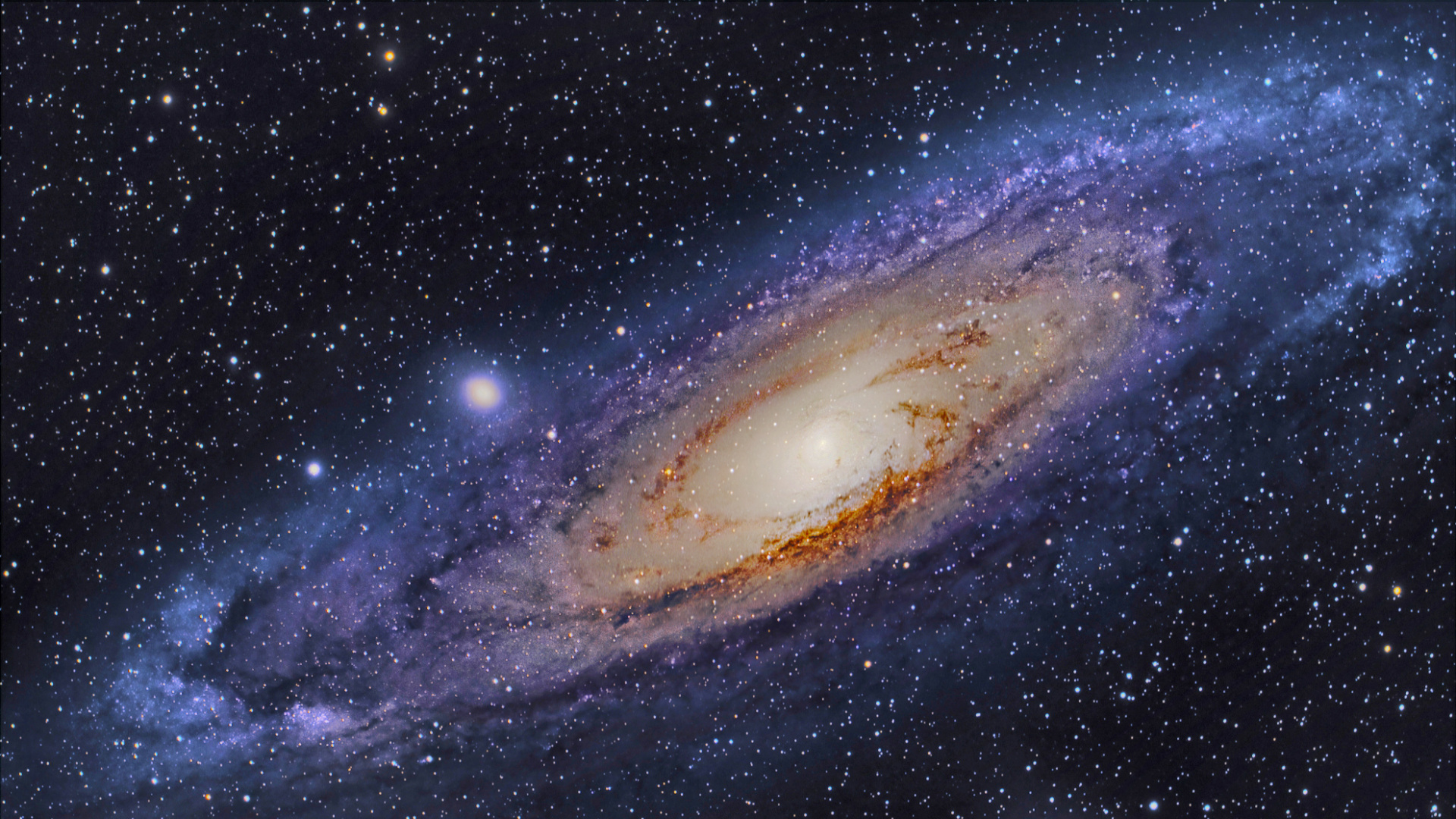 Noche Estrellada Azul y Blanca. Wallpaper in 1920x1080 Resolution