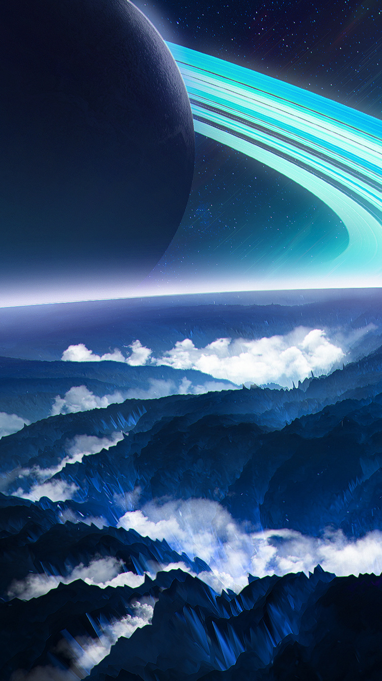 Weiße Wolken Und Blauer Himmel. Wallpaper in 750x1334 Resolution