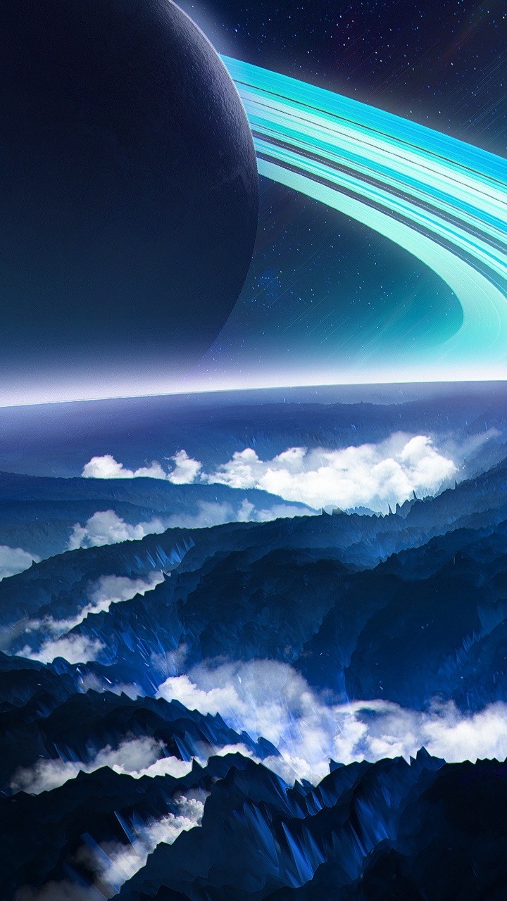 White Clouds and Blue Sky. Wallpaper in 720x1280 Resolution