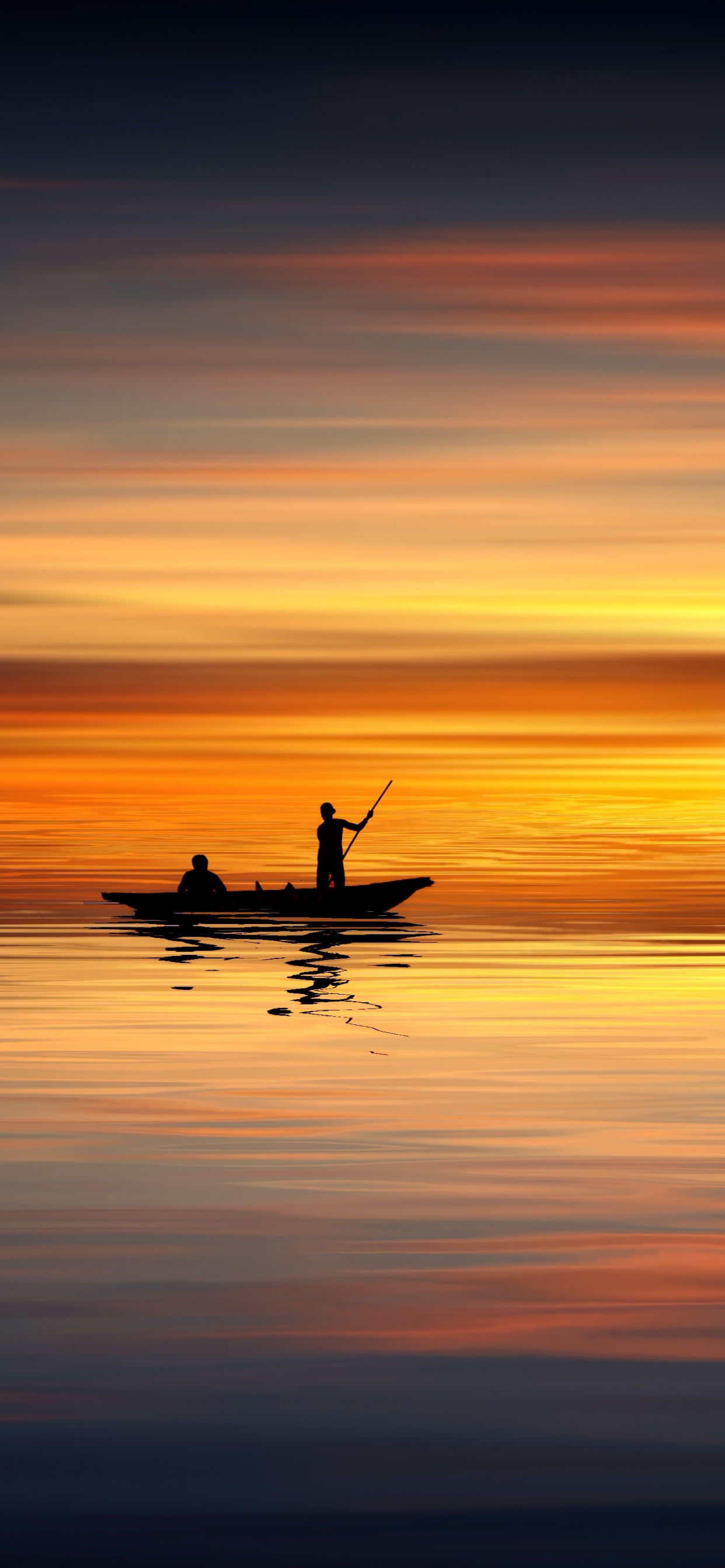 Boat, Sunset, Sailboat, Horizon, Sunrise. Wallpaper in 1242x2688 Resolution