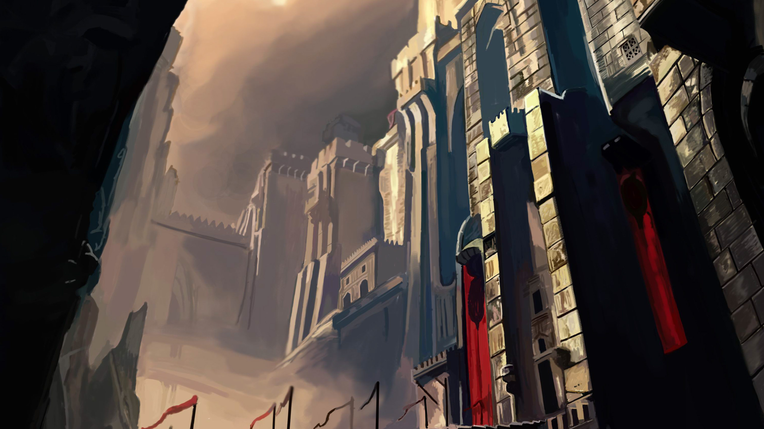 波斯王子沙的时间, 王子, 城市, 大都会, 正面 壁纸 2560x1440 允许