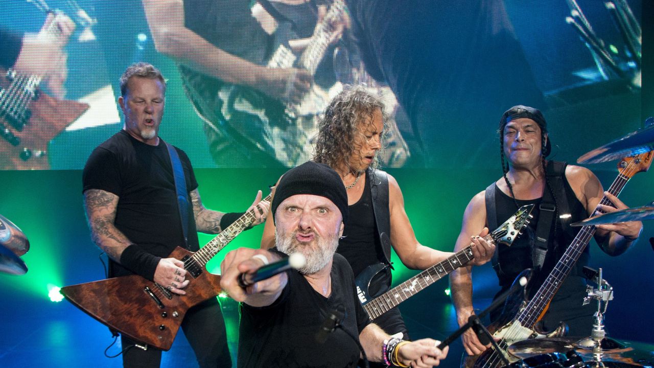 Lars Ulrich, James Hetfield, Metallica, Programados Para Autodestruirse, Heavy Metal. Wallpaper in 1280x720 Resolution