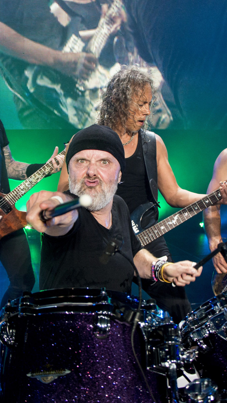 Lars Ulrich, James Hetfield, Metallica, Programados Para Autodestruirse, Heavy Metal. Wallpaper in 750x1334 Resolution