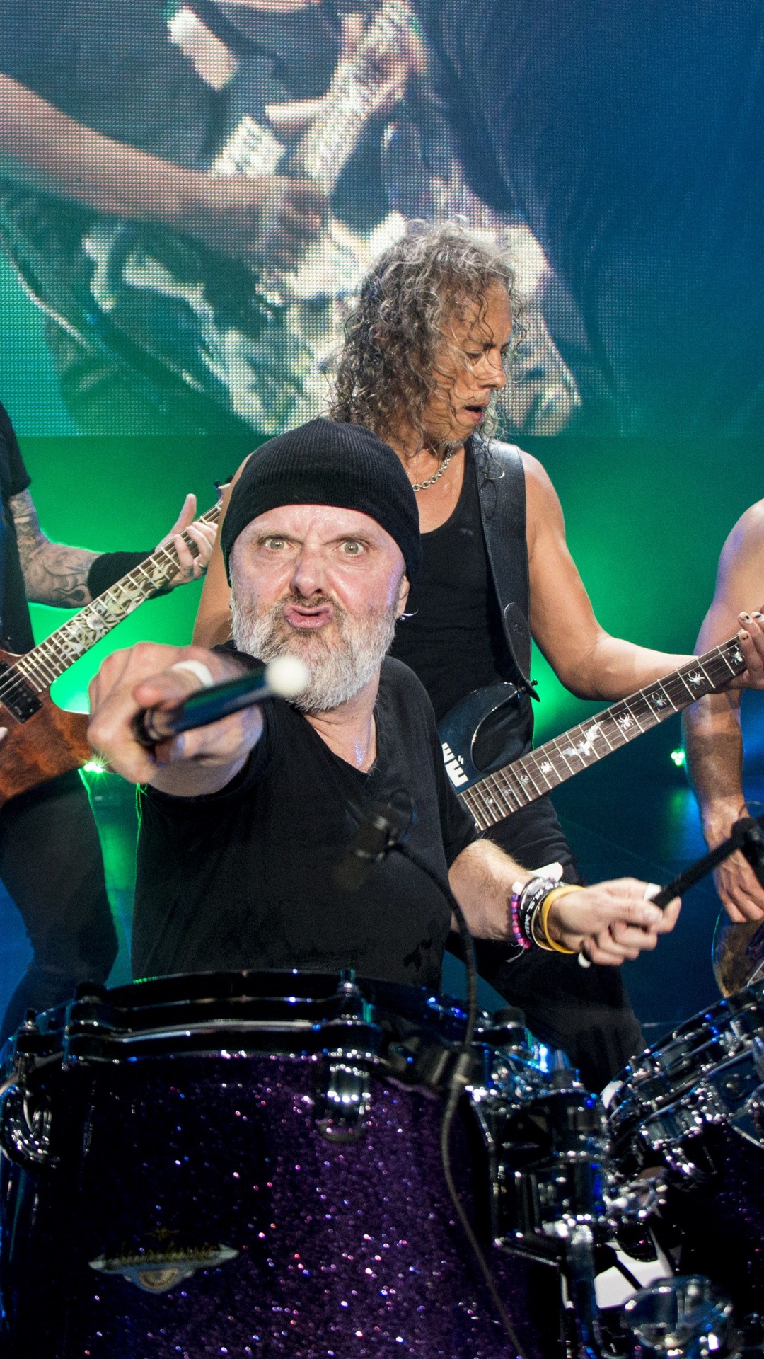Lars Ulrich, James Hetfield, Metallica, Programmés Pour S'Auto-Détruire, le Heavy Metal. Wallpaper in 1080x1920 Resolution