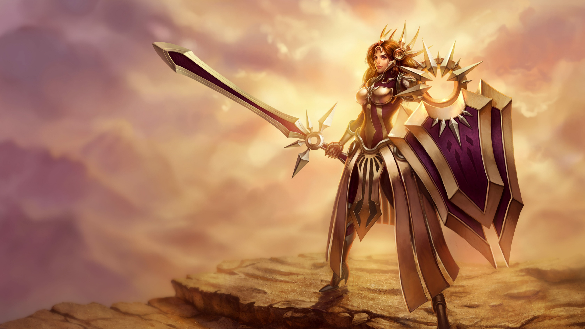 League of Legends, Liste Des Niveaux, la Mythologie, Illustration, Warlord. Wallpaper in 1920x1080 Resolution
