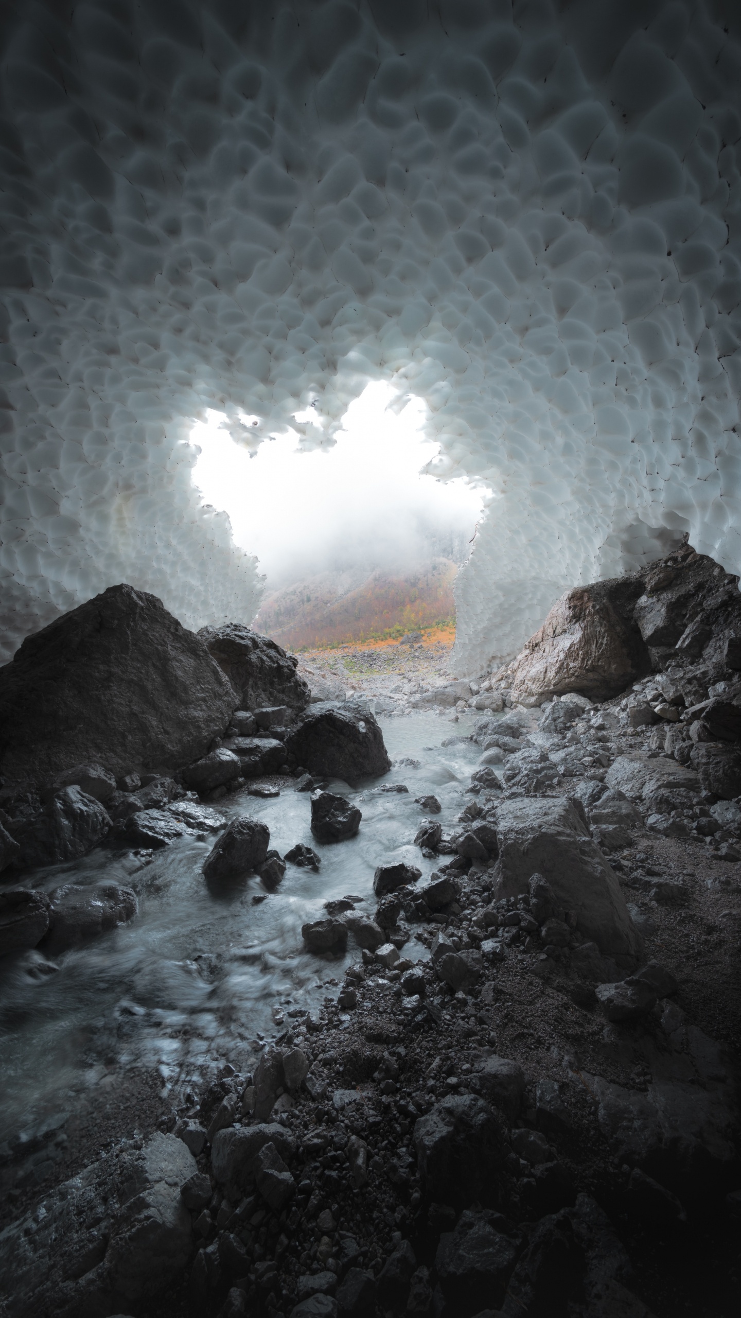 Rock, Coastal and Oceanic Landforms, Landscape, Sea Cave, Nature. Wallpaper in 1440x2560 Resolution
