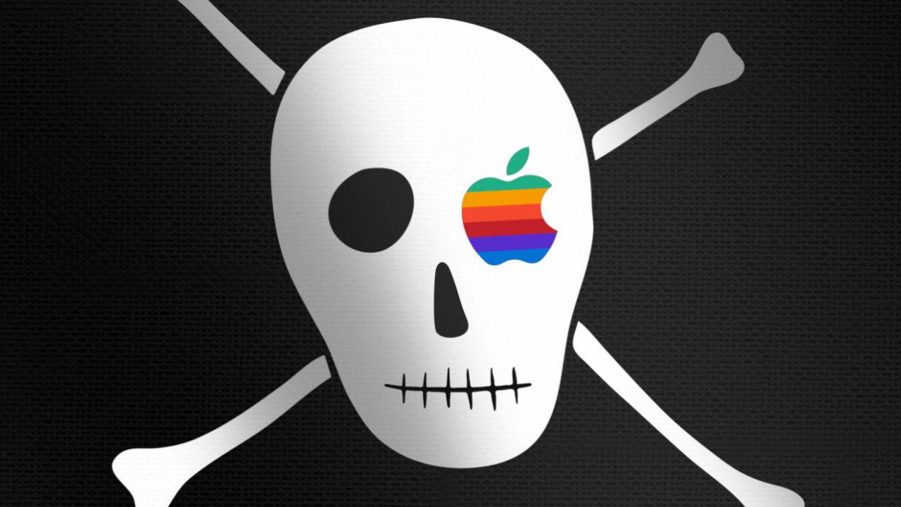 Äpfeln, Piratenflagge, Flagge, Piraterie, Knochen. Wallpaper in 1280x720 Resolution