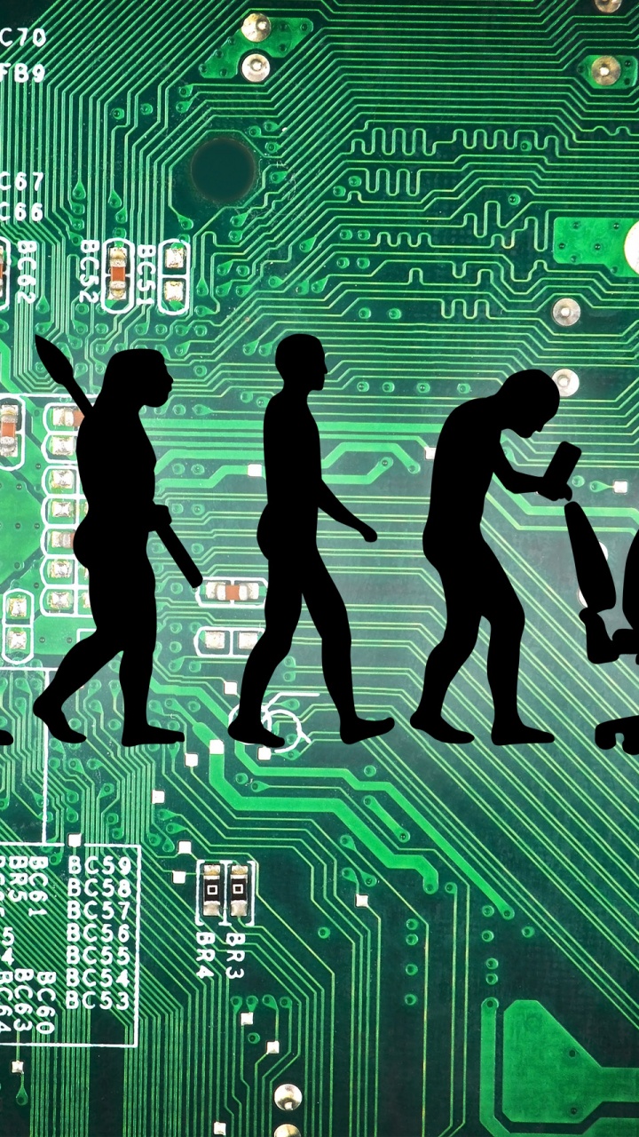 Silhouette of People Walking on Green and Black Floor. Wallpaper in 720x1280 Resolution