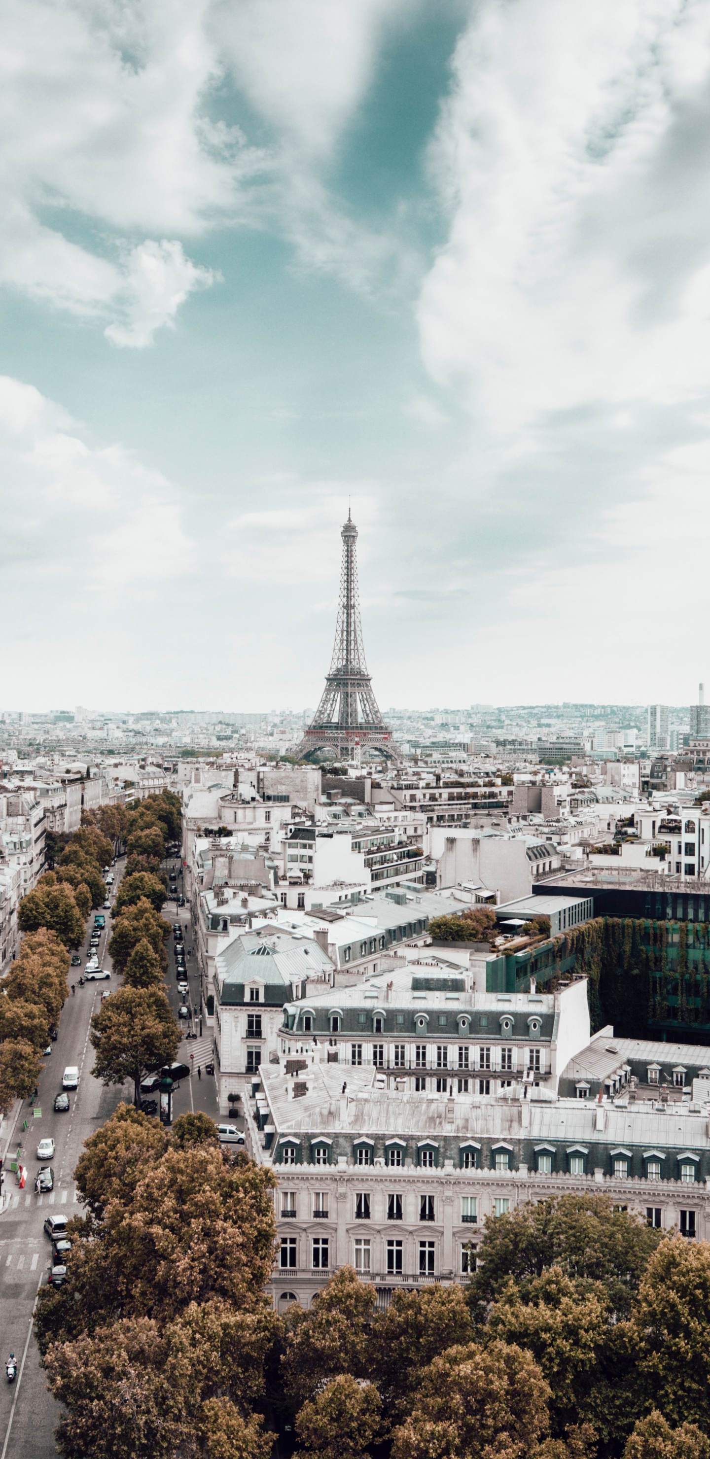 la Torre Eiffel, San James París, Lituania, Edificio, Paisaje Urbano. Wallpaper in 1440x2960 Resolution