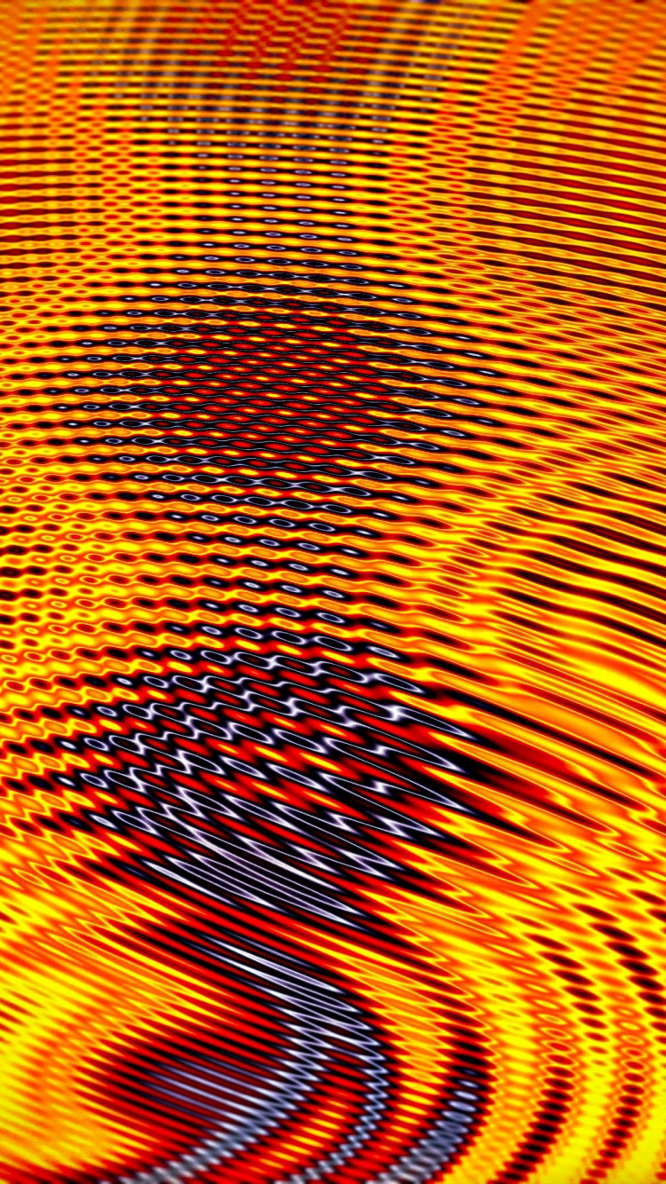 Cuadro Abstracto Rojo Amarillo y Naranja. Wallpaper in 750x1334 Resolution