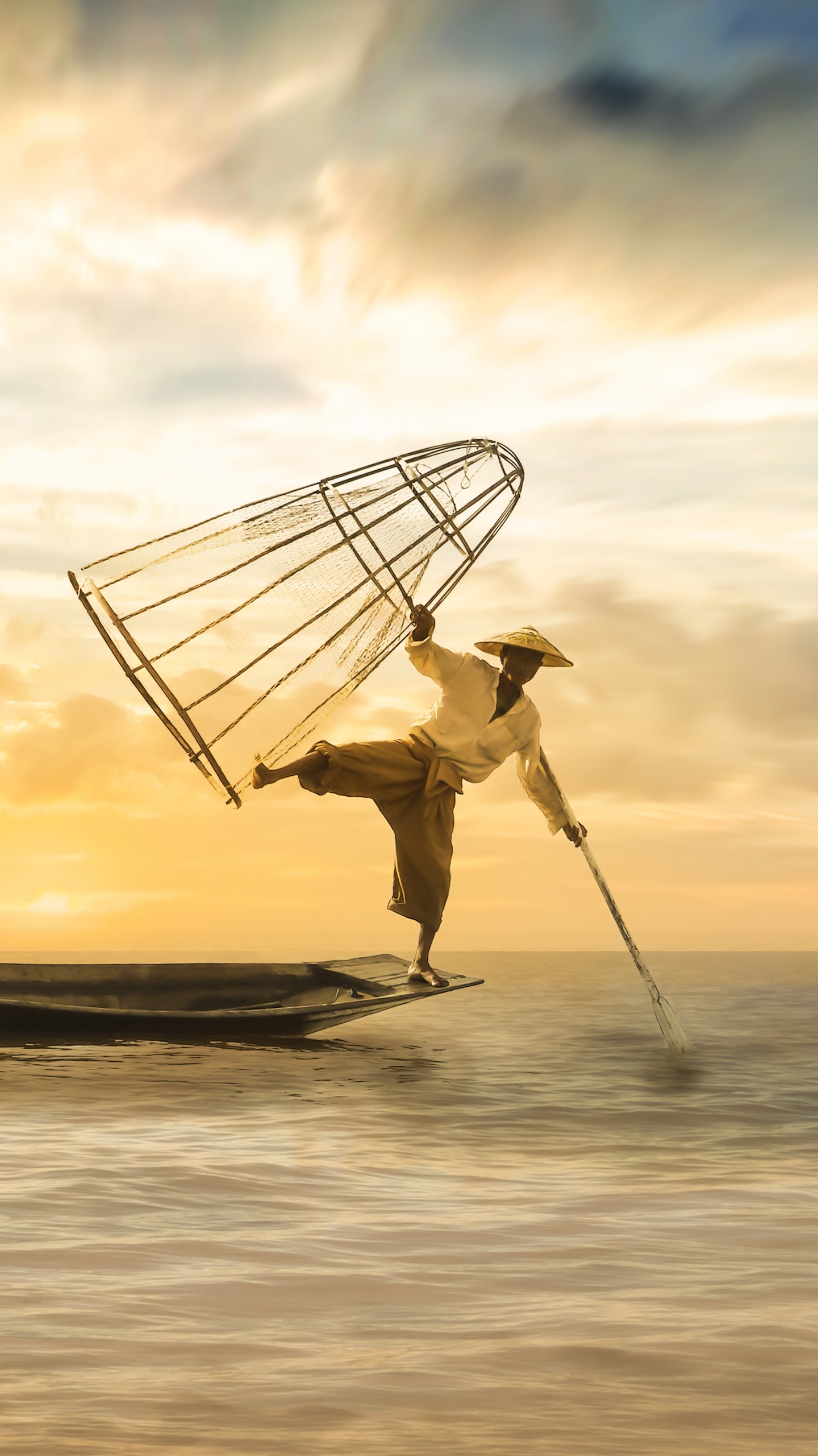 Fishing, Fisherman, Boat, Recreational Boat Fishing, Water Transportation. Wallpaper in 1440x2560 Resolution