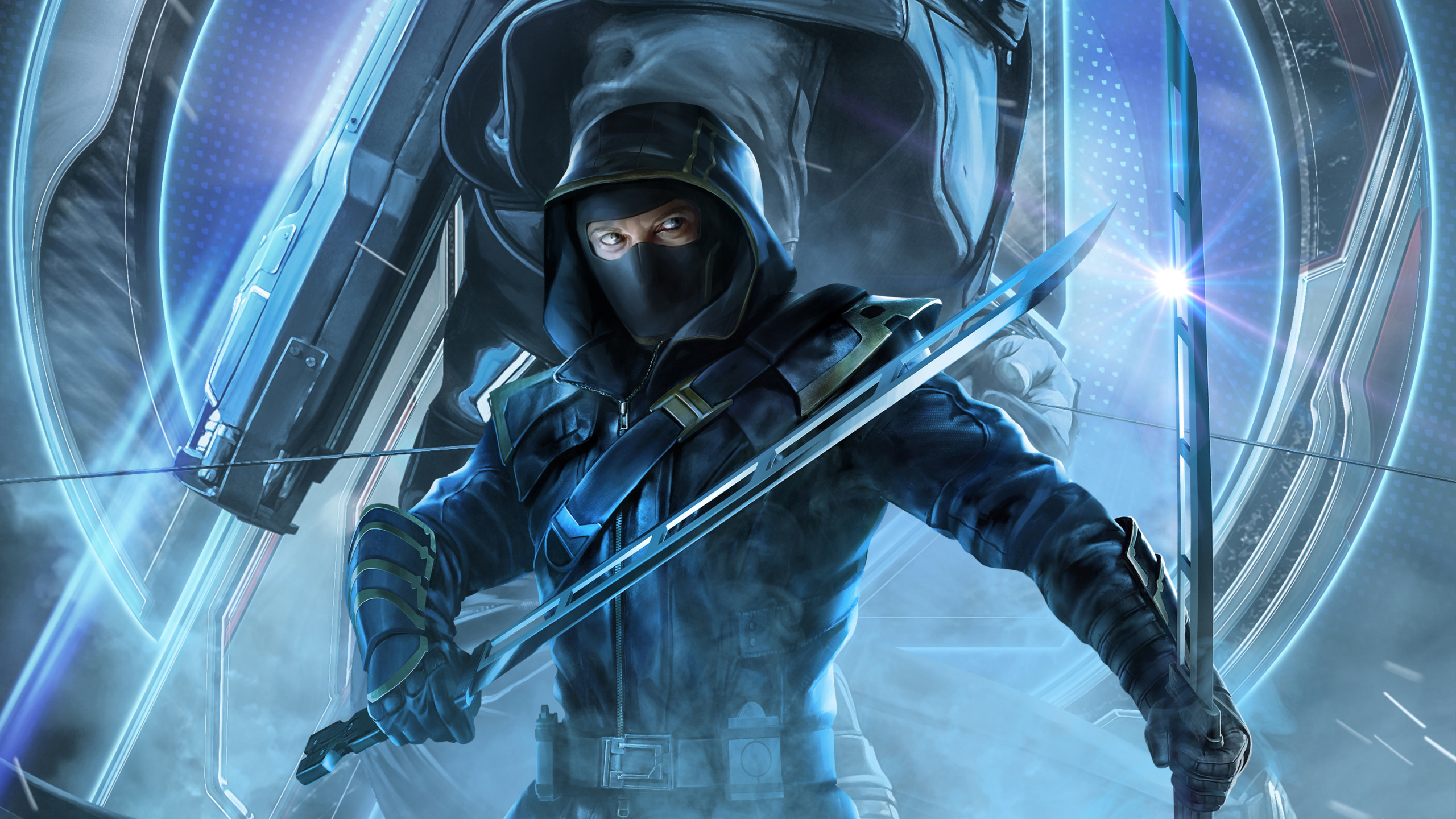 Woman in White Long Sleeve Shirt Holding Brown Stick. Wallpaper in 2560x1440 Resolution