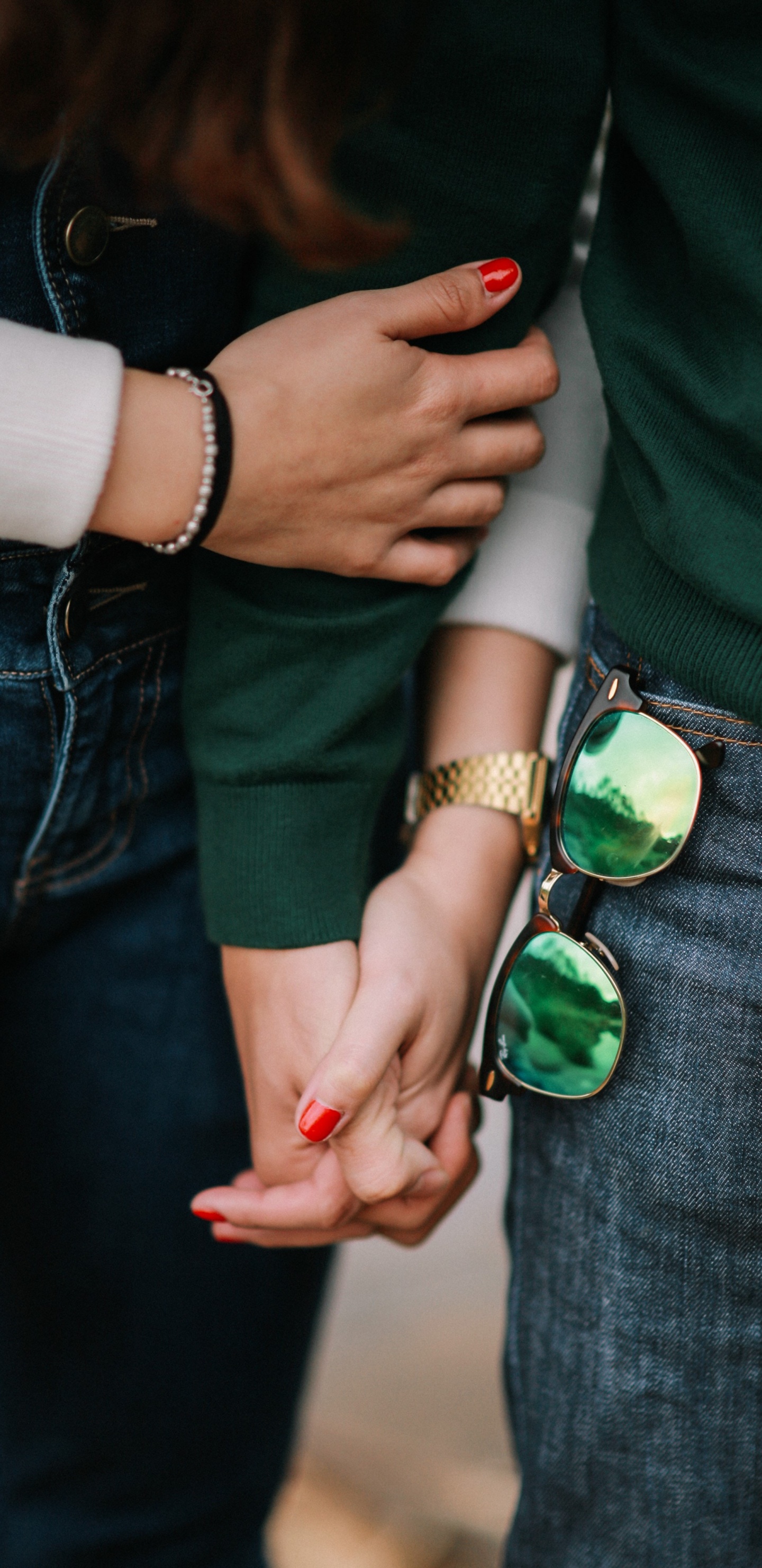 Main, Green, Ongle, Jeans, Bras. Wallpaper in 1440x2960 Resolution