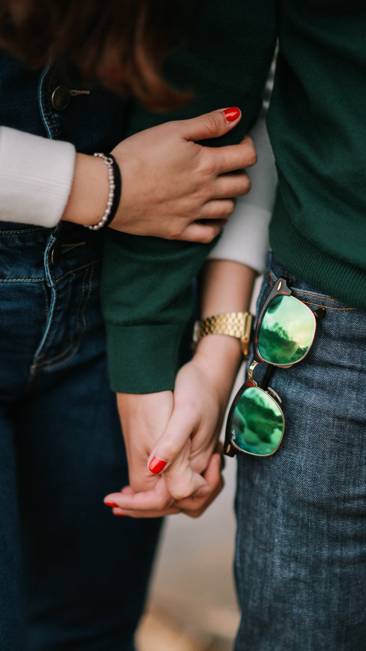 Main, Green, Ongle, Jeans, Bras. Wallpaper in 750x1334 Resolution