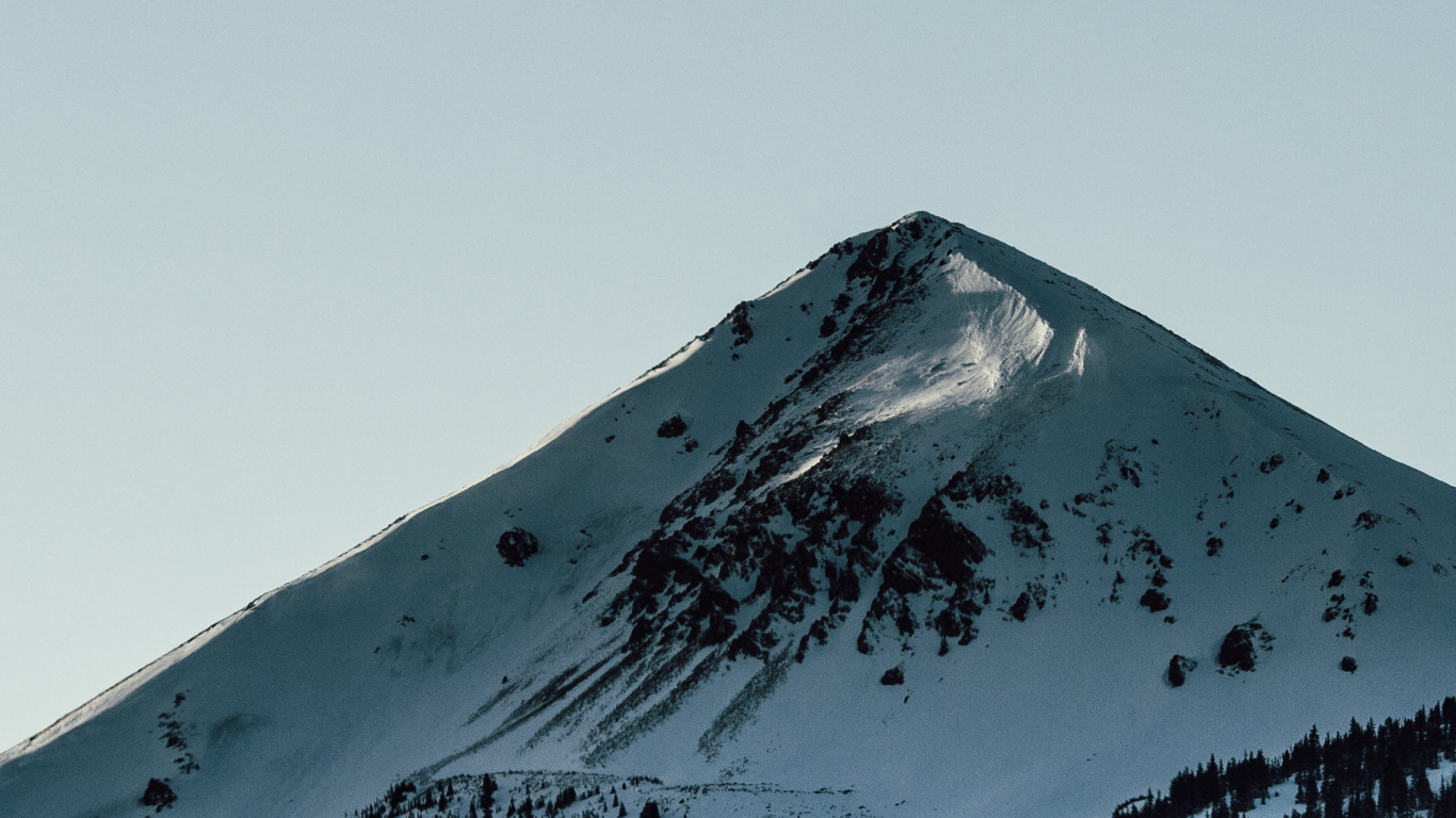 Bergigen Landschaftsformen, Hochland, Schnee, Fiel, Grat. Wallpaper in 1366x768 Resolution