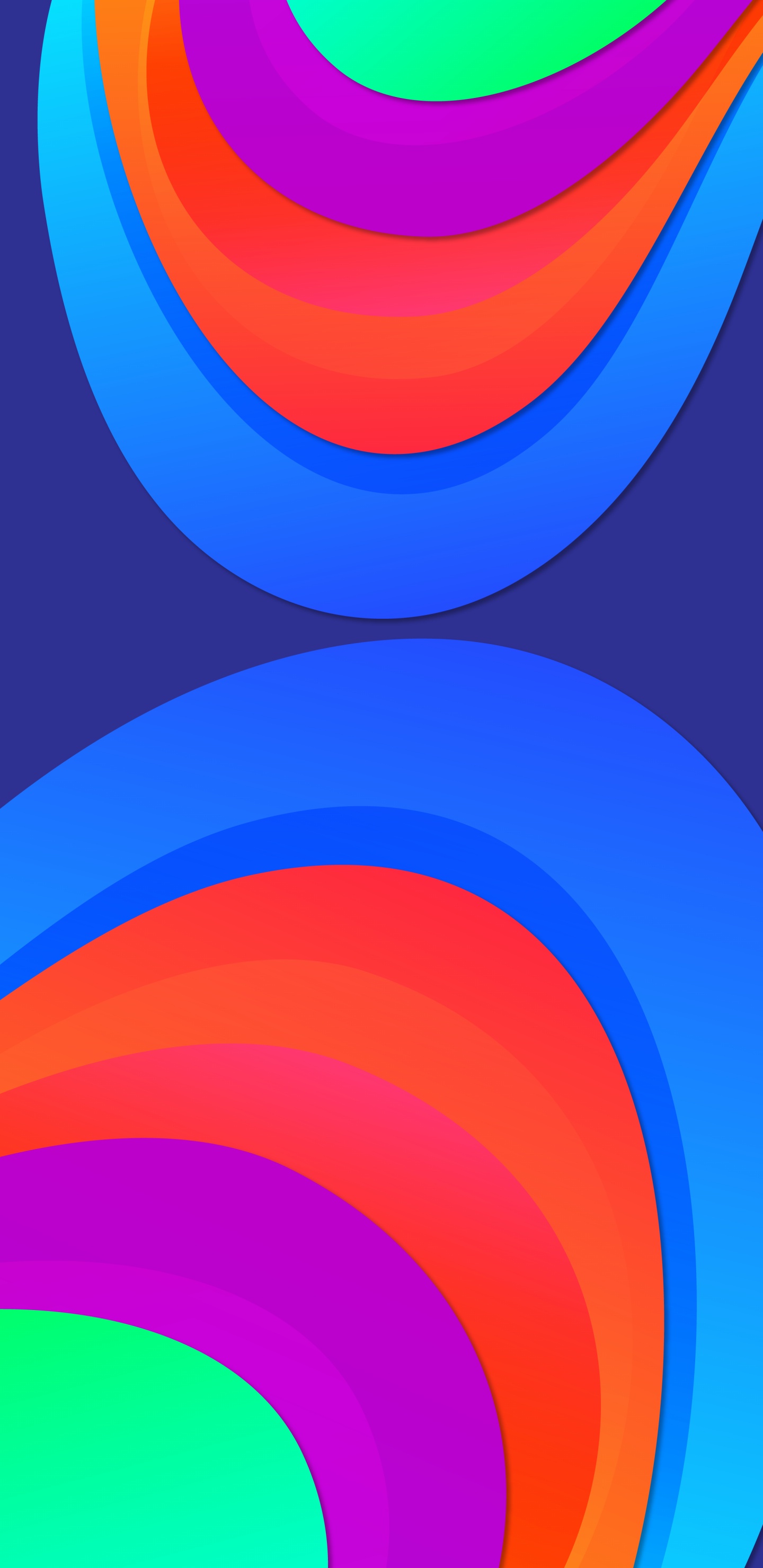 Orange, Graphisme, la Pureté de la Couleur, Blue, Azure. Wallpaper in 1440x2960 Resolution