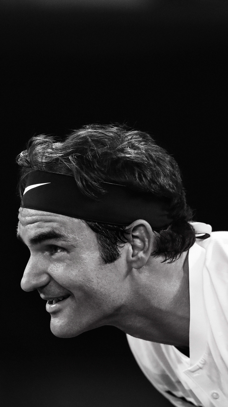 Foto en Escala de Grises de la Cara Del Hombre. Wallpaper in 750x1334 Resolution