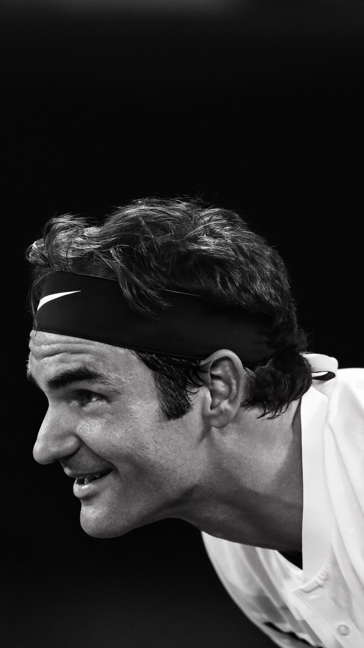 Grayscale Photo of Mans Face. Wallpaper in 720x1280 Resolution