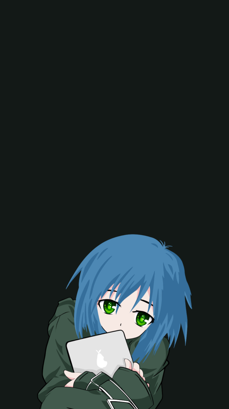 Personaje de Anime Masculino de Pelo Azul. Wallpaper in 750x1334 Resolution