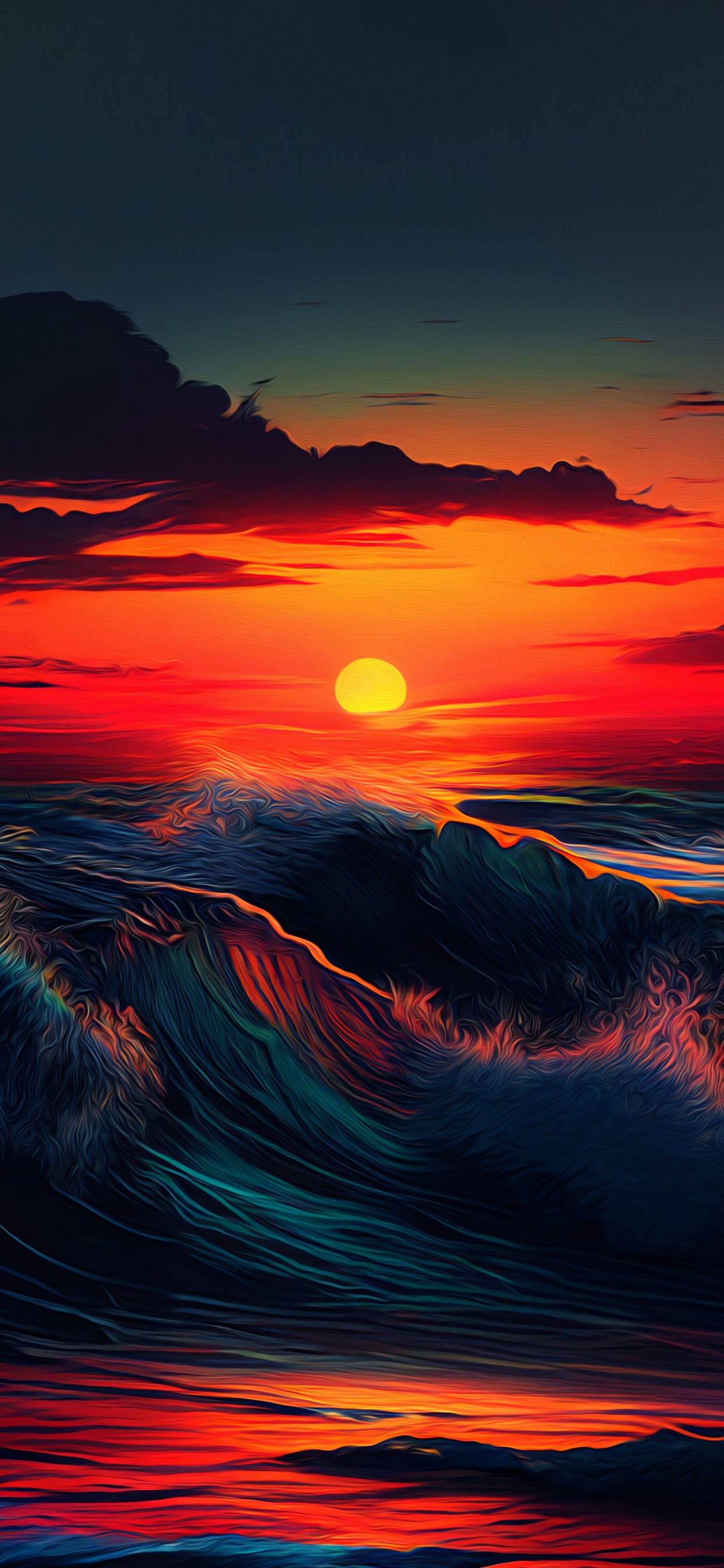 Sonnenuntergang, Cloud, Atmosphäre, Afterglow, Licht. Wallpaper in 1242x2688 Resolution