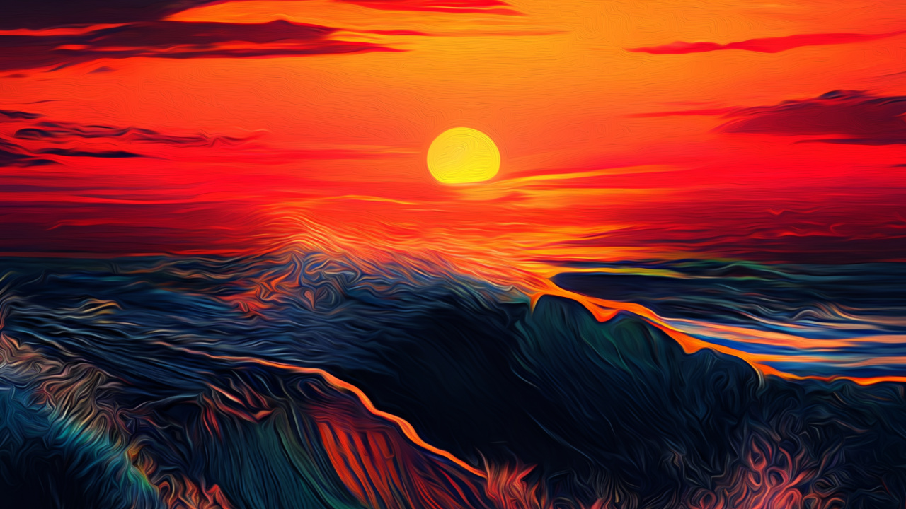 Sunset, Cloud, Atmosphere, Afterglow, Light. Wallpaper in 1280x720 Resolution