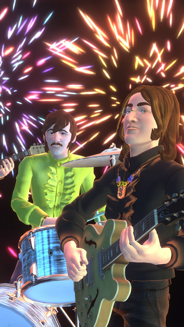 The Beatles Rock Band, Rock Band, The Beatles, Harmonix Music Systems, Event. Wallpaper in 750x1334 Resolution