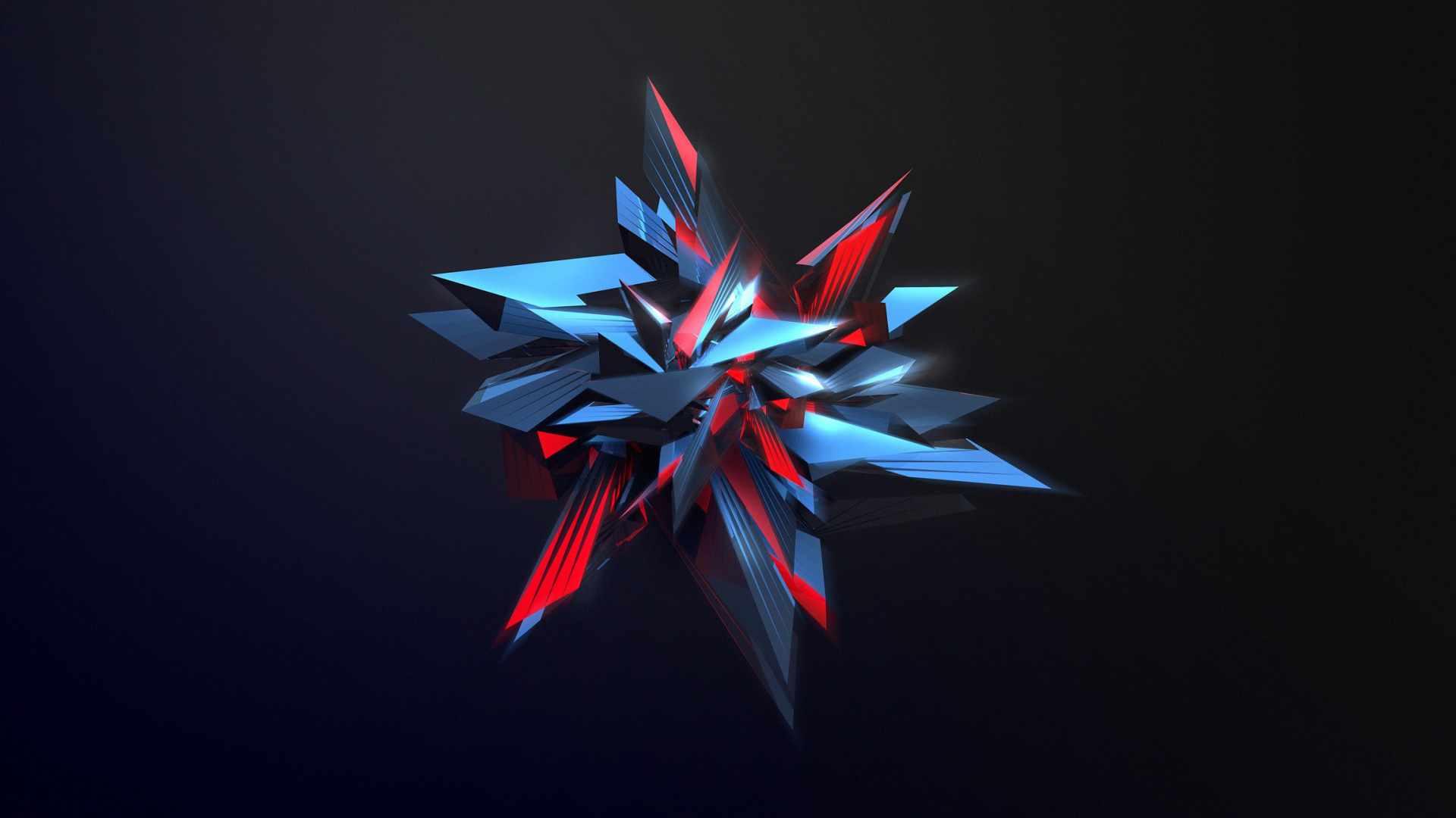 Red and Blue Abstract Art. Wallpaper in 1920x1080 Resolution