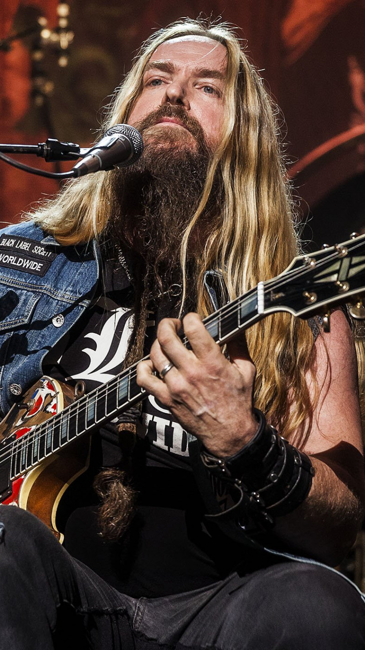 Zakk Wylde, Guitar, Black Label Society, Musician, Guitarist. Wallpaper in 750x1334 Resolution