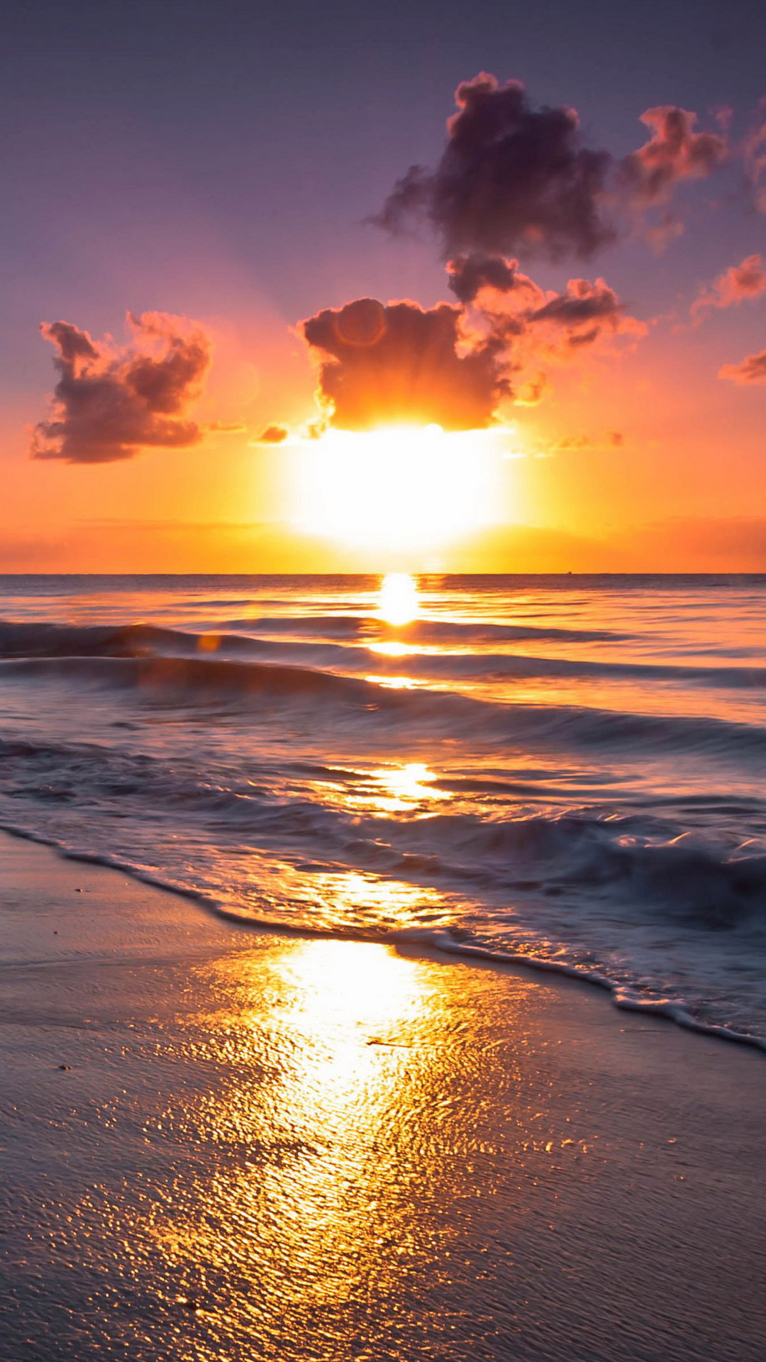 Puesta, Mar, Agua, Los Recursos de Agua, Ambiente. Wallpaper in 1080x1920 Resolution