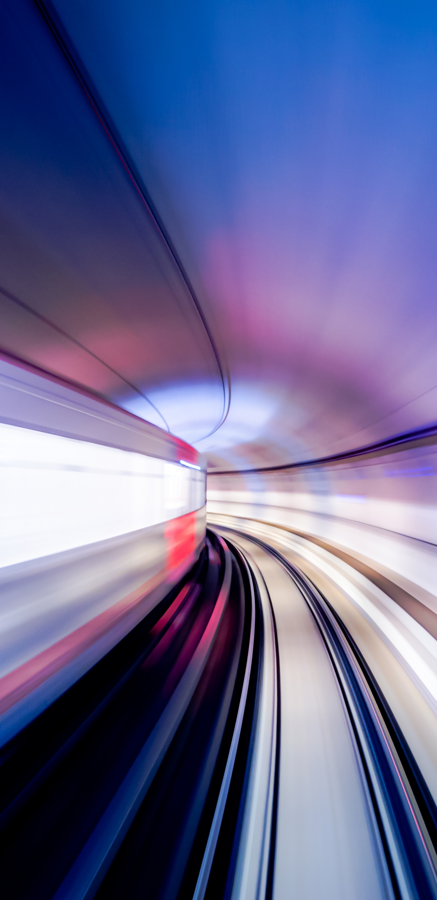 Illustration de la Lumière Bleue et Blanche. Wallpaper in 1440x2960 Resolution