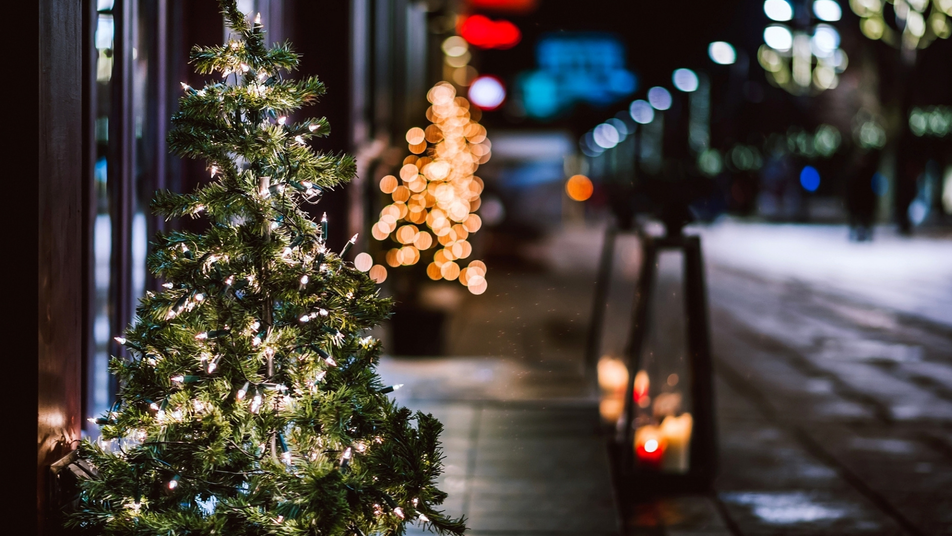 Weihnachten, Weihnachtsbaum, Weihnachtsbeleuchtung, Weihnachtsdekoration, Baum. Wallpaper in 1920x1080 Resolution