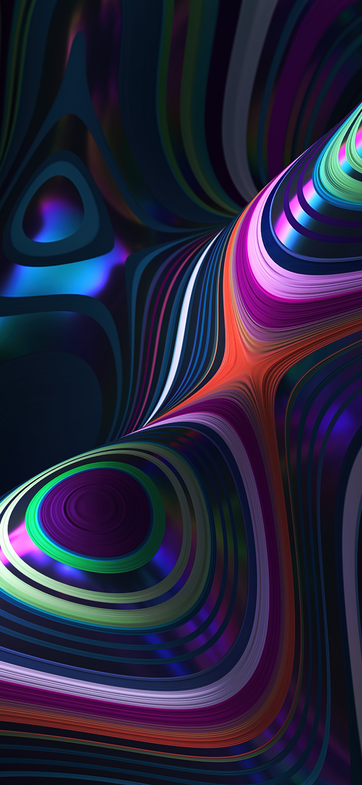 Arte Fractal, Simetría, Arte, Morado, Luz. Wallpaper in 1242x2688 Resolution