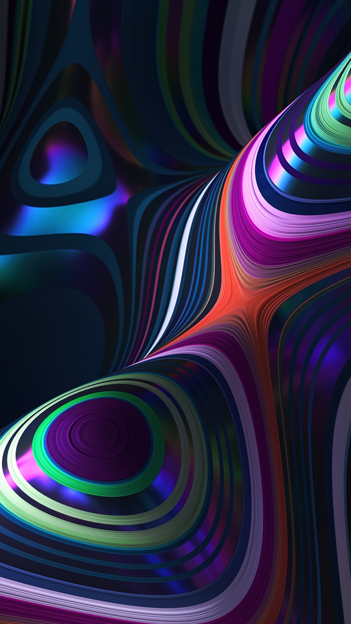 Fractal Art, Symmetry, Art, Colorfulness, Purple. Wallpaper in 720x1280 Resolution