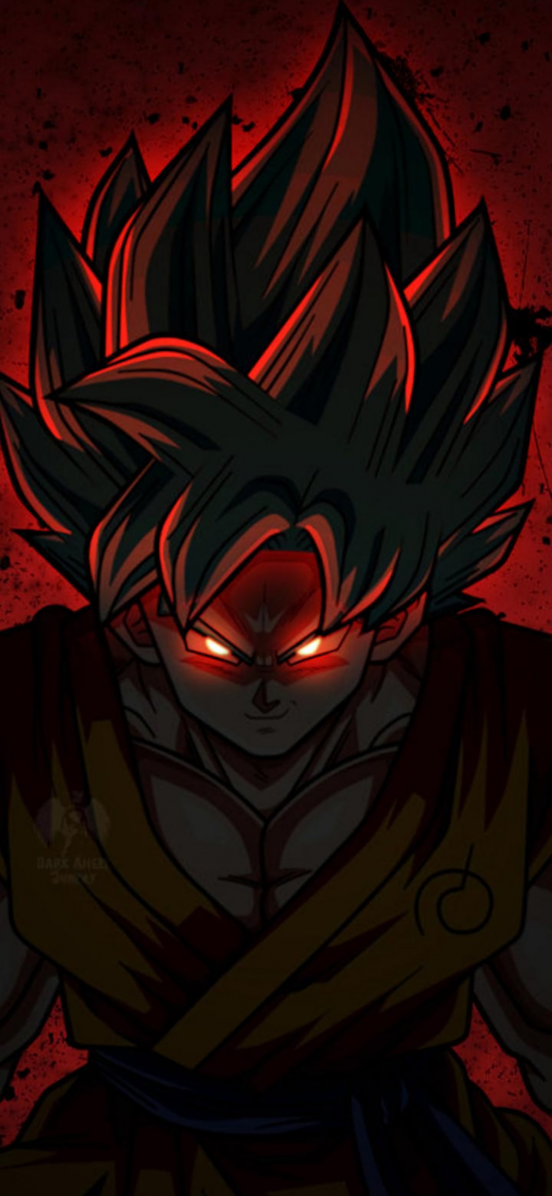 Evil Goku, Goku, Zamasu, Super Saiyan, Dragon Ball. Wallpaper in 1125x2436 Resolution