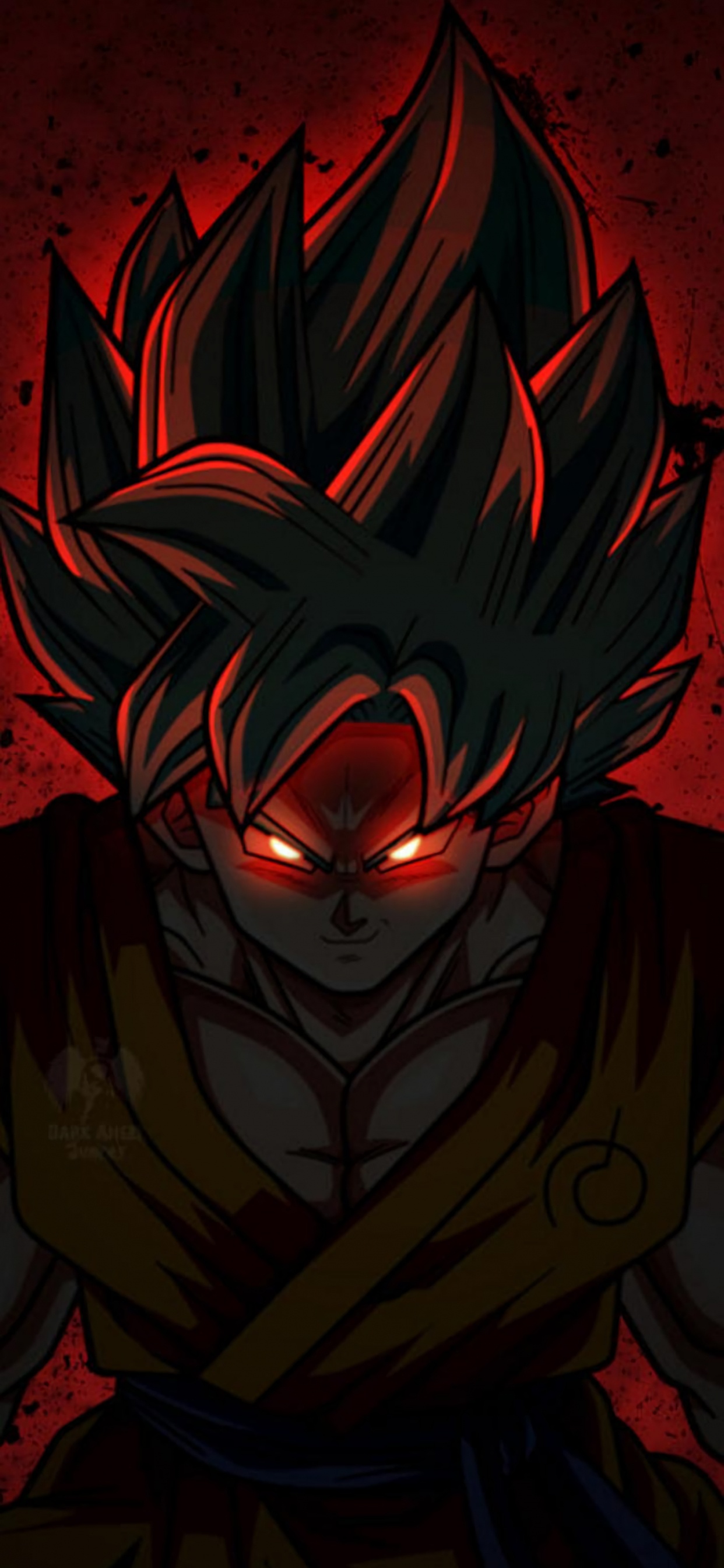 Evil Goku, Goku, Zamasu, Super Saiyan, Dragon Ball. Wallpaper in 1242x2688 Resolution