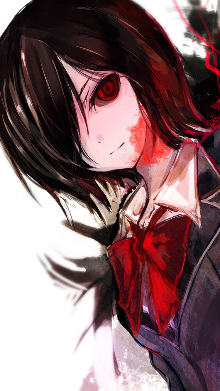 Peinture Abstraite Rouge et Noire. Wallpaper in 750x1334 Resolution