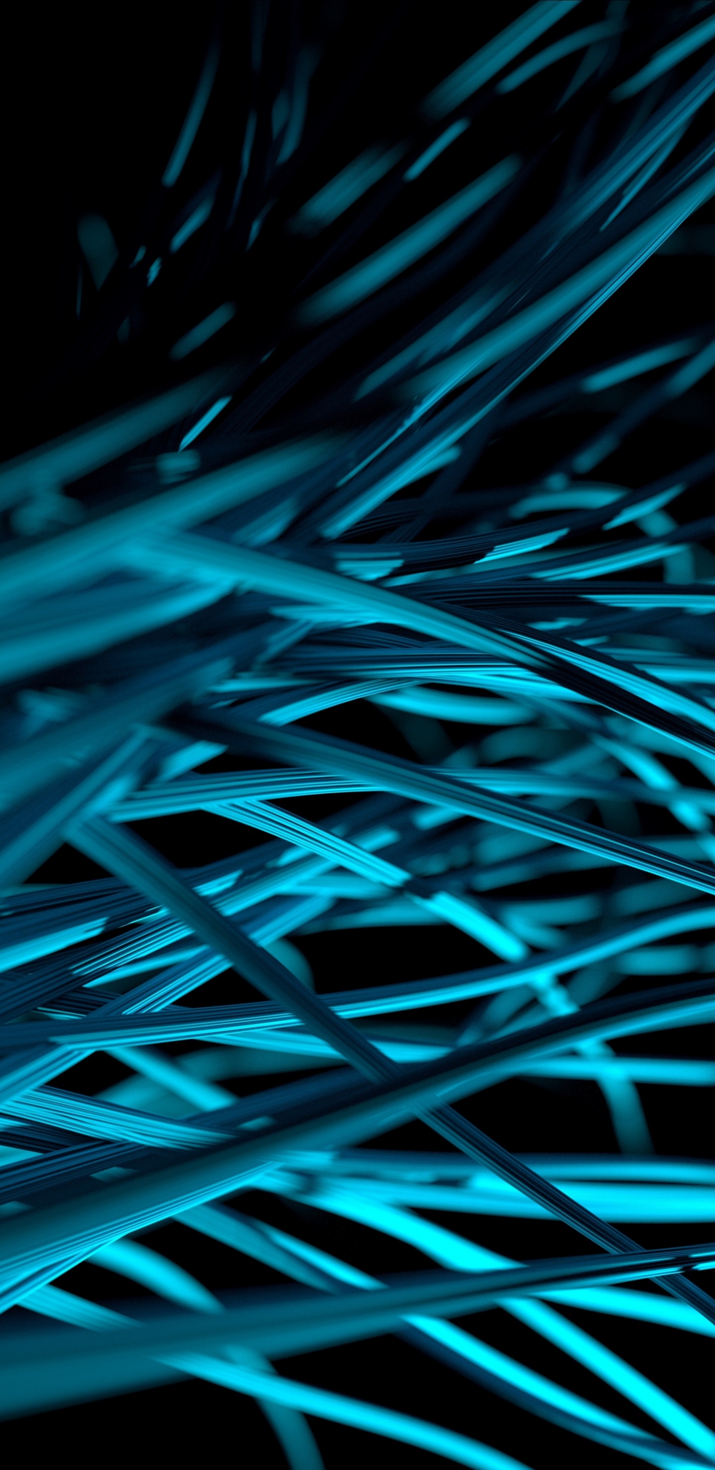 Grünes Und Schwarzes Licht Digitales Hintergrundbild. Wallpaper in 1440x2960 Resolution