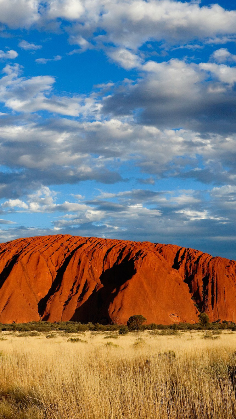 乌鲁鲁, 荒地, 形成, 生态区, 天空 壁纸 750x1334 允许