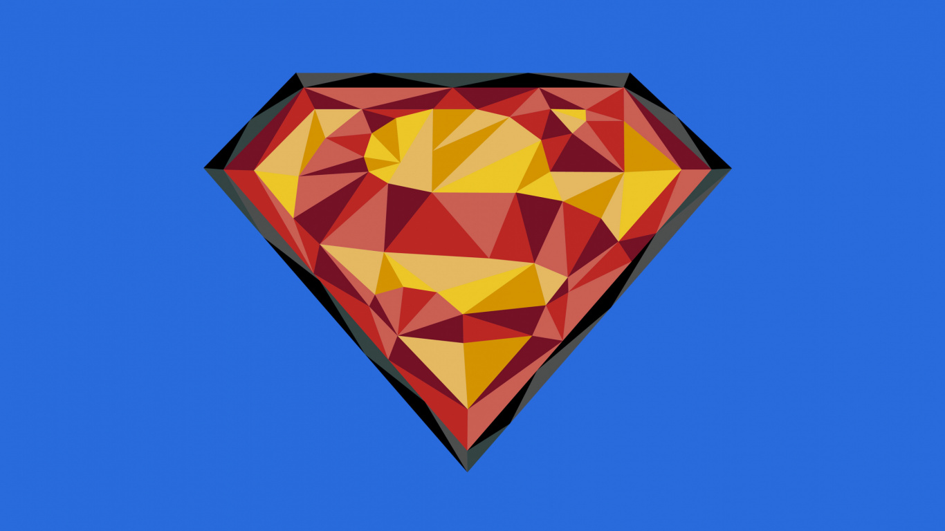 Blaue Gelbe Und Rote Raute. Wallpaper in 1366x768 Resolution