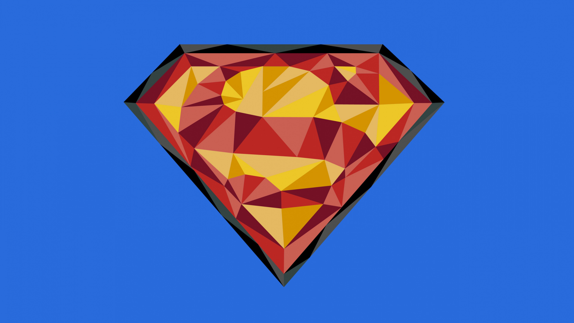 Blue Yellow and Red Diamond. Wallpaper in 1920x1080 Resolution