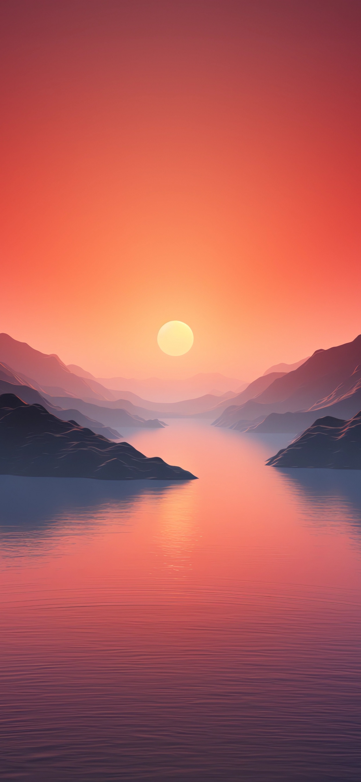 Eau, Atmosphère, Les Ressources en Eau, Afterglow, Nature. Wallpaper in 1242x2688 Resolution