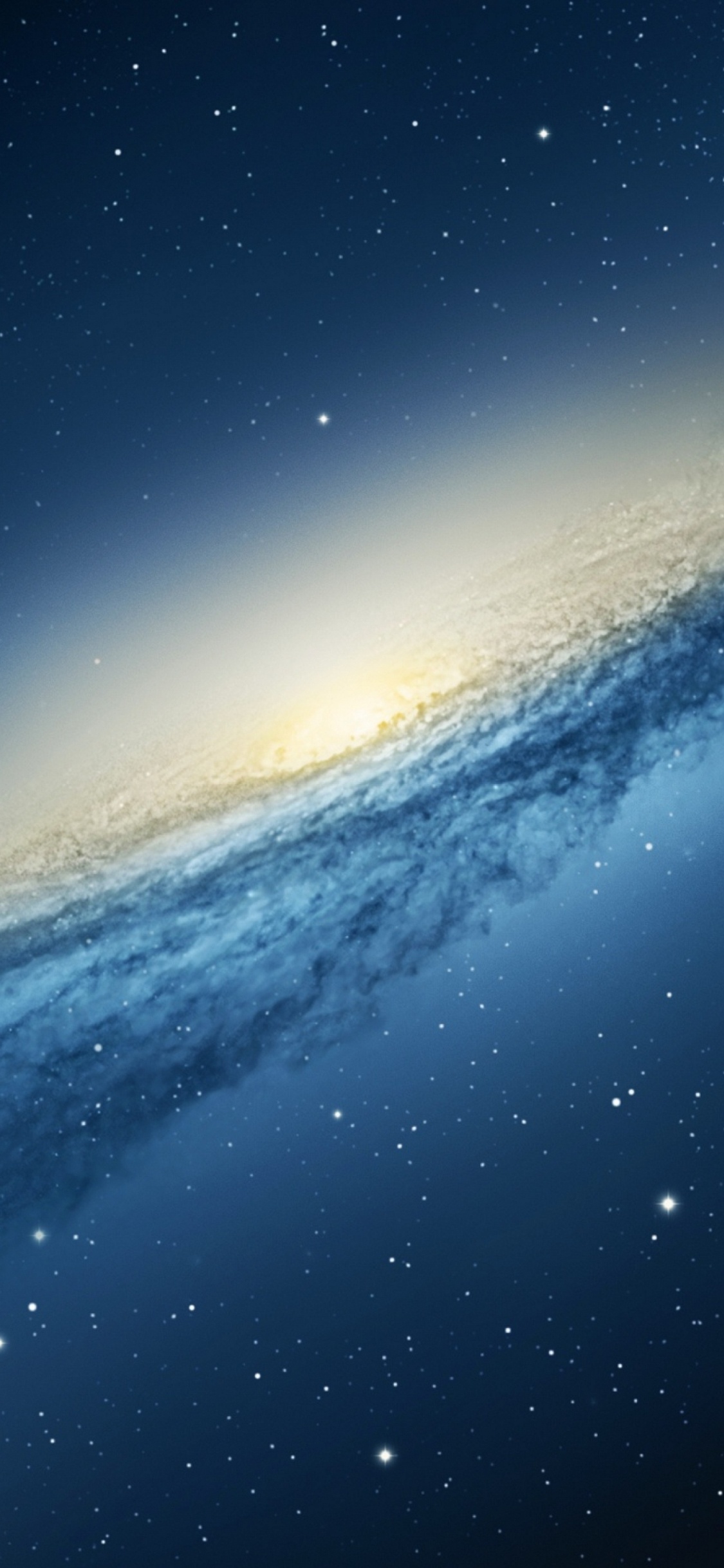 Blue Sky and White Clouds. Wallpaper in 1125x2436 Resolution